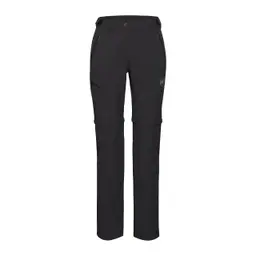Mammut Runbold IV Zip Off Pants Damen | Wanderhose, Outdoor Bekleidung für Hiking & Trekking | Schwarz, Gr. 34