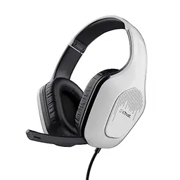 Trust Gaming GXT 415W Zirox Leichtes Gaming Headset - Over-Ear Kopfhörer mit 3,5-mm-Anschluss, Weiß