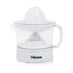 Tristar CP-3005 Zitruspresse mit Fruchtfleischfilter, 2 Presskegelgrößen, 500 ml Fassungsvermögen, abnehmbarer Behälter, rutschfeste Füße