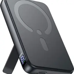 Powerbank für MagSafe, 12000mAh magnetische Power Bank, kabelloses Ladegerät mit PD 22,5W, USB-A, Typ-C-Eingang & -Ausgang, LED-Anzeige für iPhone 12-17