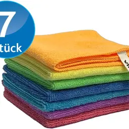 Vileda Mikrofasertücher Colors, 7er Pack, 30 x 30 cm, Mehrfarbig für unterschiedliche Anwendungen
