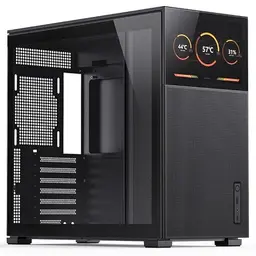 Jonsbo D41 MESH ATX Gehäuse mit gehärtetem Glas, Schwarz