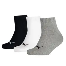 PUMA Kinder Unisex Socken, Grau/Weiß/Schwarz, 42 EU