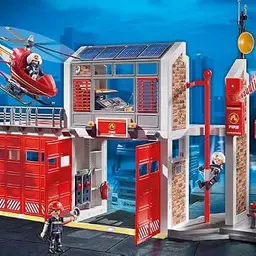 PLAYMOBIL City Action 9462 Große Feuerwache mit Sound, Ab 5 Jahren