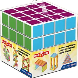 Geomag MAGICUBE 64 Teile - Magnetische Bausteine für Kinder ab 1 Jahr - Bildungsspielzeug