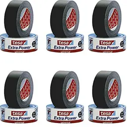 Tesa Extra Power Universal Reparaturband - Schwarz, Weiß oder Silber (6, Schwarz)