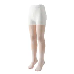 Zidoley Mädchen Strumpfhose Spitze 10 Den, halb blickdicht, mit Hohlmuster, Microfaser, für 6–9 Jahre, Weiß Blumen