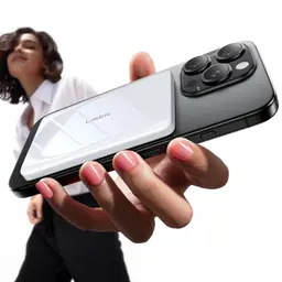 LISEN Powerbank MagSafe Slim Magnetisch, 5000mAh, Ultraleicht 106g, Wireless Ladegerät für iPhone 17/16 Pro Max (Alpenschnee)