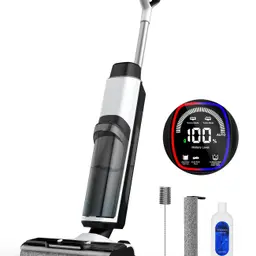 Kabelloser Nass-Trockenstaubsauger mit Wischfunktion, 20.000 Pa, 890ml Wasser, Kantenreinigung <0,5cm, Selbstreinigung, für Hartböden & Tierhaare