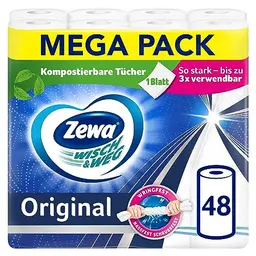 Zewa Wisch&Weg Mega Pack, 48 Stück (6 Packungen)