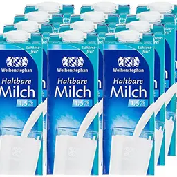 Weihenstephan Laktosefreie Milch 1,5%, 12er Pack (12 x 1L)