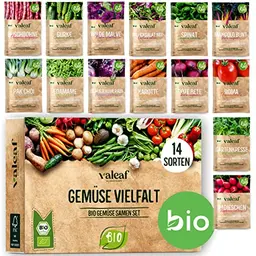 BIO Gemüsesamen Set - 14 Sorten für Küche, Balkon und Garten