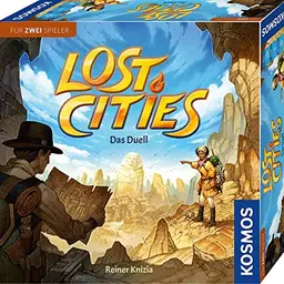 KOSMOS Lost Cities - Das Duell, spannendes Abenteuer-Brettspiel für 2 Personen ab 10 Jahren