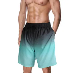 CALIYO Badehose Herren, atmungsaktive & schnelltrocknende Badeshorts mit Meshfutter