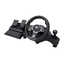 Trust GXT 289 Movi Gaming Lenkrad für PC, Xbox, PS4 & Nintendo Switch mit Pedalen und Vibration