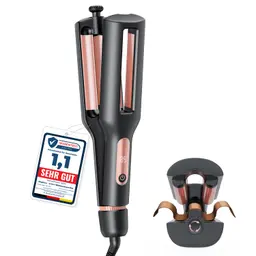 Welleneisen für Haare 22/25/32/38mm - 4-in-1 Beach Waves Lockenstab, 3 Fässer, Temperaturanzeige, Verbrennungsschutz, schnelles Heizen, Rose Gold