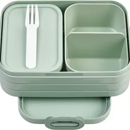 Mepal Bento Brotdose Midi Take A Break - Lunchbox für Snacks und Sandwiches - Nordic Sage