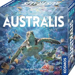 KOSMOS Australis - Brettspiel für die Familie, 2-4 Spieler ab 10 Jahren, strategische Würfelwettkämpfe