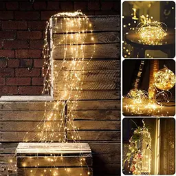 Sporgo 2M 200 LED Lichterbündel - Wasserdichte Dekorative Lichter mit Fernbedienung für Innen & Außen, Party, Hochzeit, Weihnachtsbaum