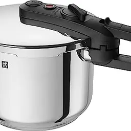 ZWILLING EcoQuick II Schnellkochtopf, 22 cm, 6L, für alle Herdarten, Edelstahl, Silber