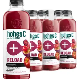 hohes C All-in-One Reload (6×850ml) Mehrfruchtsaft aus Fruchtsaftkonzentraten, vitaminreich, ohne Zucker, ohne künstliche Aromen, vegan
