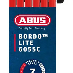 ABUS Bordo Lite 6055C Falt-Schloss mit Halterung und Kombination, besonders leicht aus Spezialstahl, Sicherheit Level 7