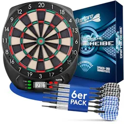DartPro Elektronische Dartscheibe - Kabellos & Innovativer Dartautomat für 1 bis 8 Spieler