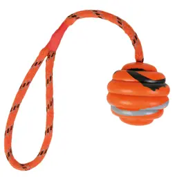 TRIXIE Wavy Ball on a Rope, Naturgummi, 6/30 cm