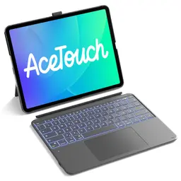 Inateck Hülle mit Tastatur für iPad Air 13" mit großem Präzisions-Touchpad