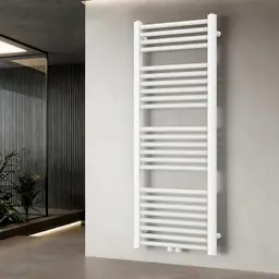YEAUPE PRO Radiator für Warmwasseranlagen mit Handtuchhalter, Stahl, 1500 x 500 mm, Weiß