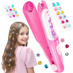 JoyJoyful Haarschmuck für Mädchen ab 6 Jahre – DIY Haarperlen & Haarbraiding Maschine, ideal zum Geburtstag
