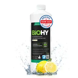 BiOHY Bodenreiniger für Wischroboter (1l Flasche) | Reinigungsmittel Konzentrat für alle Wisch- & Saugroboter mit Nass-Funktion | Schaumarm & streifenfrei