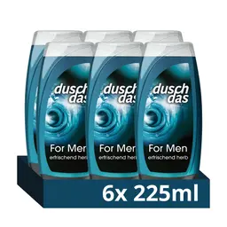 Duschdas Duschgel For Men mit Fresh-Energy-Duft, 6 x 225 ml