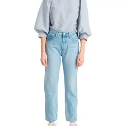 Levi's Damen Jeanshose 501 Crop High Rise, Straight Fit, Ojai Luxor Ra, W29/L30