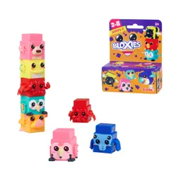 Simba Toys Bloxies Figur Serie II – Tier-Baustein zum Stapeln, Sammeln, mit Bewegungseffekt, ca. 4,5 cm, Zufallsauswahl, ab 3 Jahre
