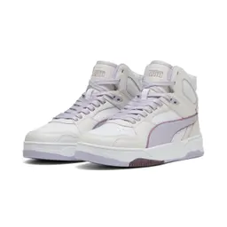 Puma Unisex RBD Break Mid-Sneaker Feather Gray Lilac Crush Puma White, EU 48.5