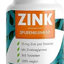 Hochdosierte Zink-Tabletten, 50 vegane Tabletten