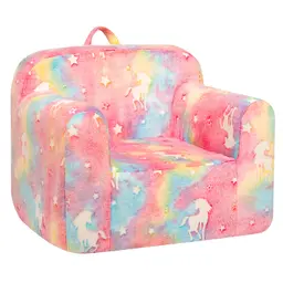 BEJOY Kindersofa, ultraweicher Schaumstoffsessel mit Einhorn