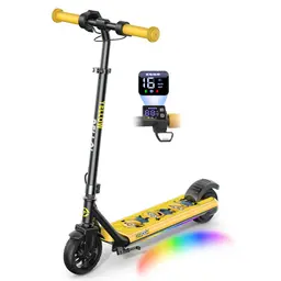 Gyroor H30 Max E-Scooter für Kinder 6-14 Jahre, 150W, mit Musik, LED-Beleuchtung, Doppelbremse