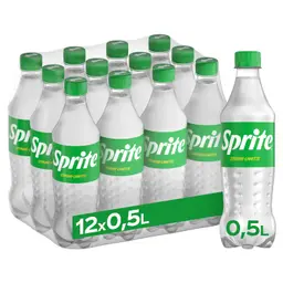 Sprite Limetten-Zitronen Erfrischungsgetränk, 12 x 500 ml Flaschen
