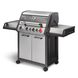 Enders® Gasgrill Monroe Pro 4 SIK Turbo mit 4 Edelstahlbrenner, Seitenkocher, Infrarot-Backburner, Sichtfenster, HEAT RANGE™, Switch Grid™, 800°C Turbo Zone™, Simple Clean™, #8378