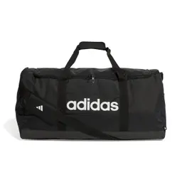 adidas Unisex Essentials Linear Duffel Bag, Schwarz/Weiß, L