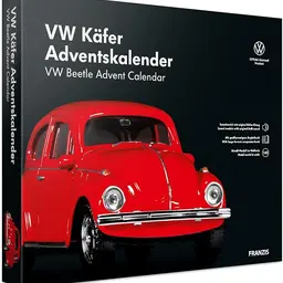 FRANZIS VW Beetle Advent Calendar, Metal Model Kit 1:43 with Sound Module and 52-Page Book
