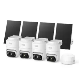 eufyCam C37 4-Kamera-Set Überwachungskameras für draußen mit Farbnachtsicht und Solarbetrieb