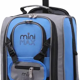 Aerolite MiniMAX 18L Handgepäck Ryanair 40x20x25cm Trolley-Rucksack Blau