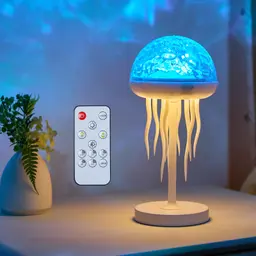 Quallen Lampe - Jellyfish, Ocean, Nordlicht, Wasserwellen, Nachtlicht, Sternenhimmel, Galaxy Projektor, 7 Farben, Fernbedienung, Wiederaufladbar