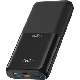 Power Bank 30000mAh, 22.5W max USB-C mit LED-Display, Schwarz