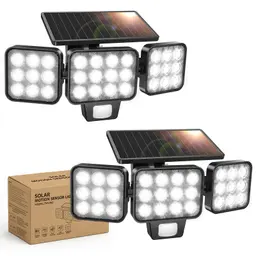 GEARLITE Solarlampen für Außen mit 120 LEDs, Bewegungsmelder