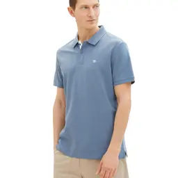 TOM TAILOR Herren Basic Piqué Poloshirt, Gravel Grey, M