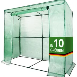 CASA PURA Gewächshaus 77x200x169 mit Metallablagegitter, UV-beständig, langlebig wetterfest